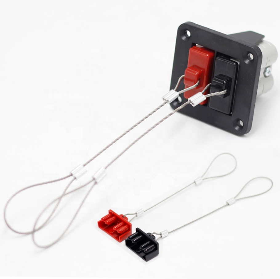 50A Dust Cover for Brad Harrison Equivalent Plug - Black / Red