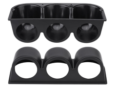 Dashboard 3 Gauge Black Holder 52MM 2" (UNIVERSAL)