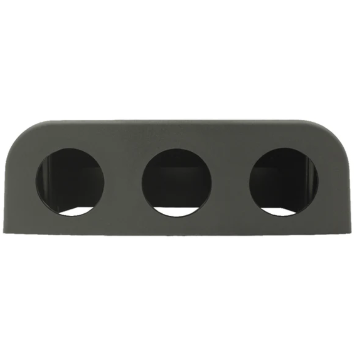2 Hole Console Black Plastic