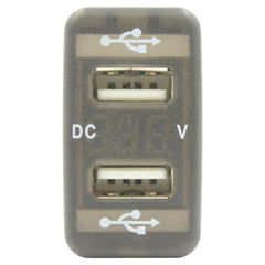Toyota Usb 4.2A With Voltmeter 40 X 20Mm Blue Led