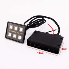 6 Gang Touch Screen Switch Panel - the4x4store.co.za