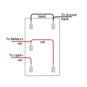 Rocker switch, on-off, blue LED - Bumper light bar - the4x4store.co.za