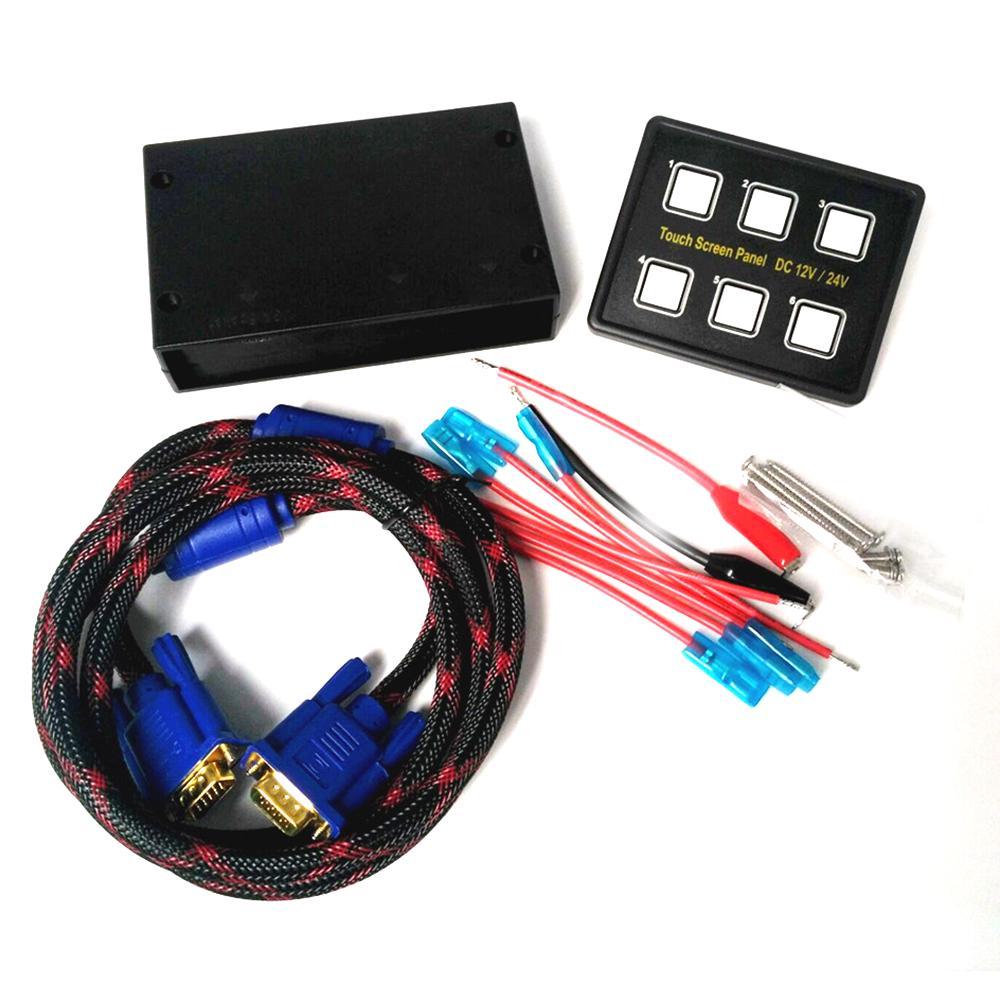 6 Gang Touch Screen Switch Panel - the4x4store.co.za