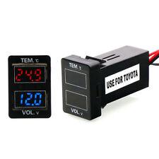 Toyota 32*20mm  Voltmeter and Temperature meter in LED display - the4x4store.co.za