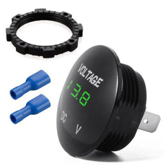 Voltmeter Waterproof - White LED - the4x4store.co.za
