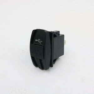 3.1A Rocker style USB charger, blue LED - the4x4store.co.za